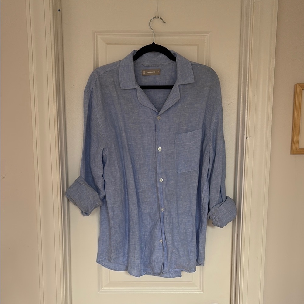 Everlane Blue linen Shirt
